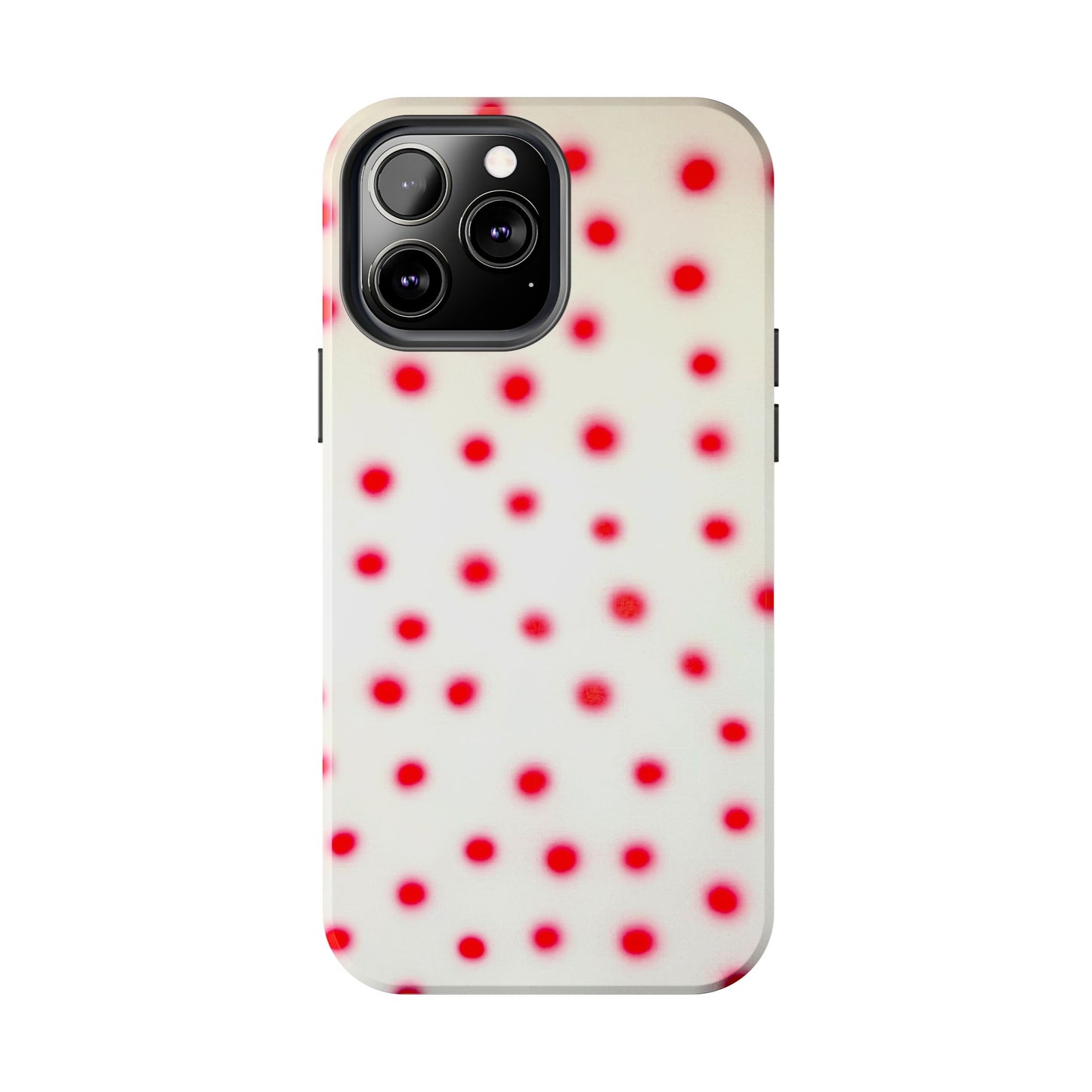 "vanilla cherry polka dot" airbrush iPhone case