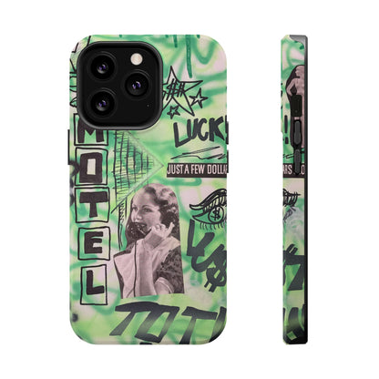 MagSafe "lust over luck" airbrush iPhone case