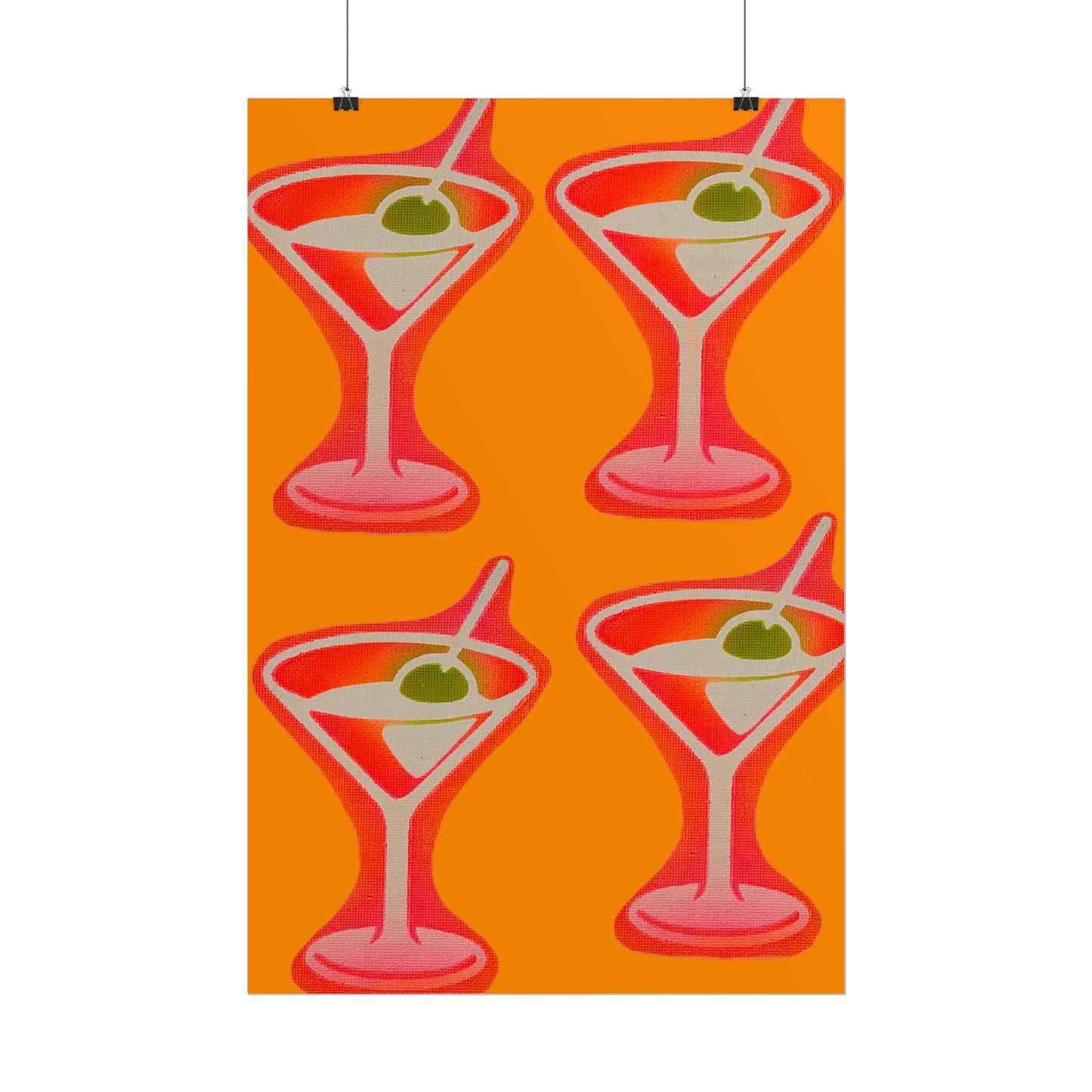 "shaken, not stirred" airbrush rolled print