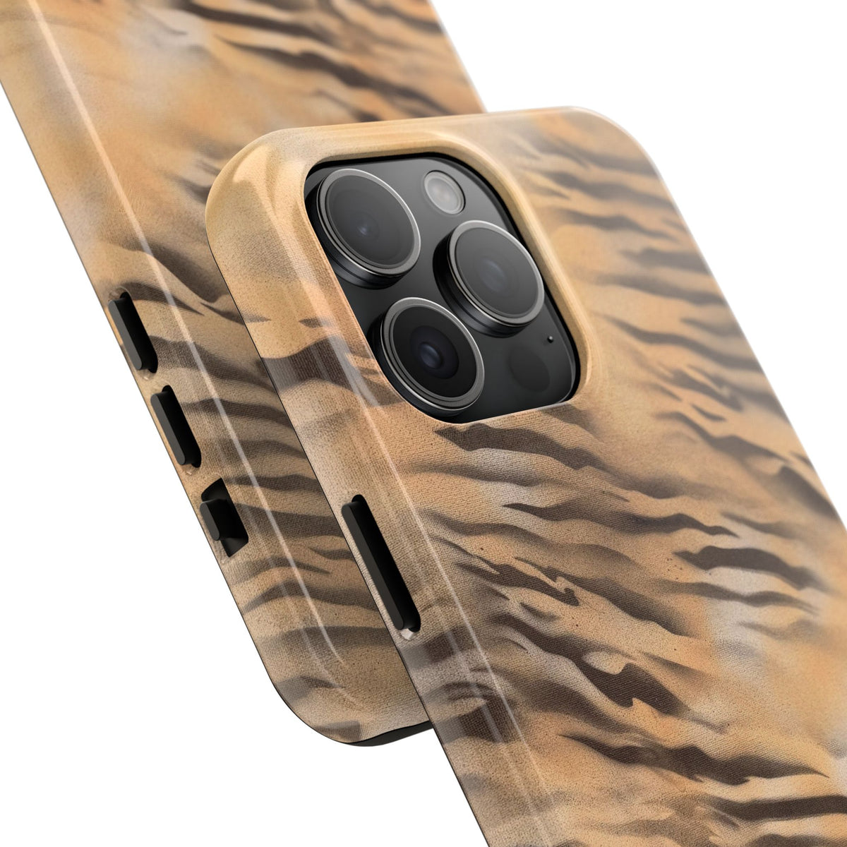 neutral tiger airbrush iPhone case