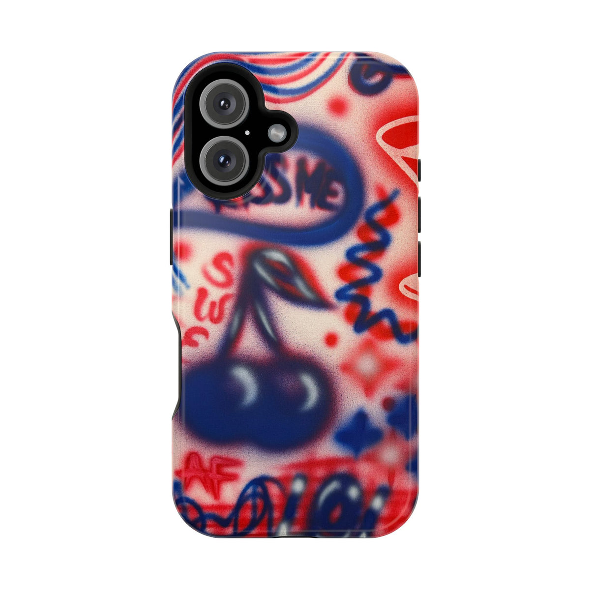 MagSafe „Kiss me“ Airbrush iPhone-Hülle