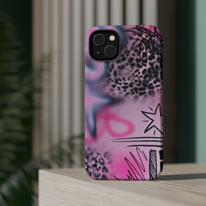 MagSafe "onyx cheetah" Airbrush iPhone Hülle