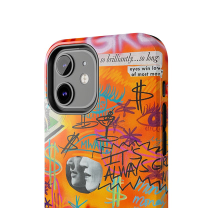 "young, rich, hot!" airbrush iPhone case