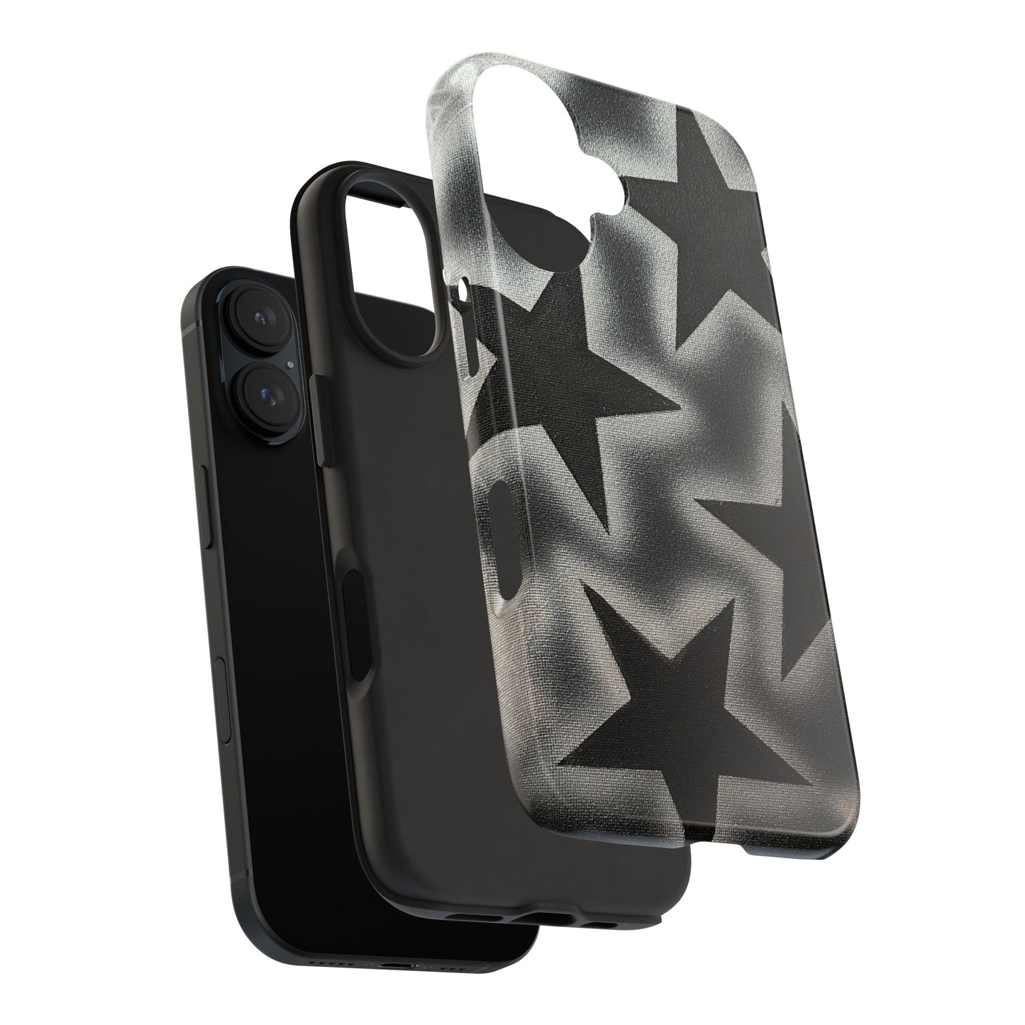 "chrome stars" airbrush iPhone case