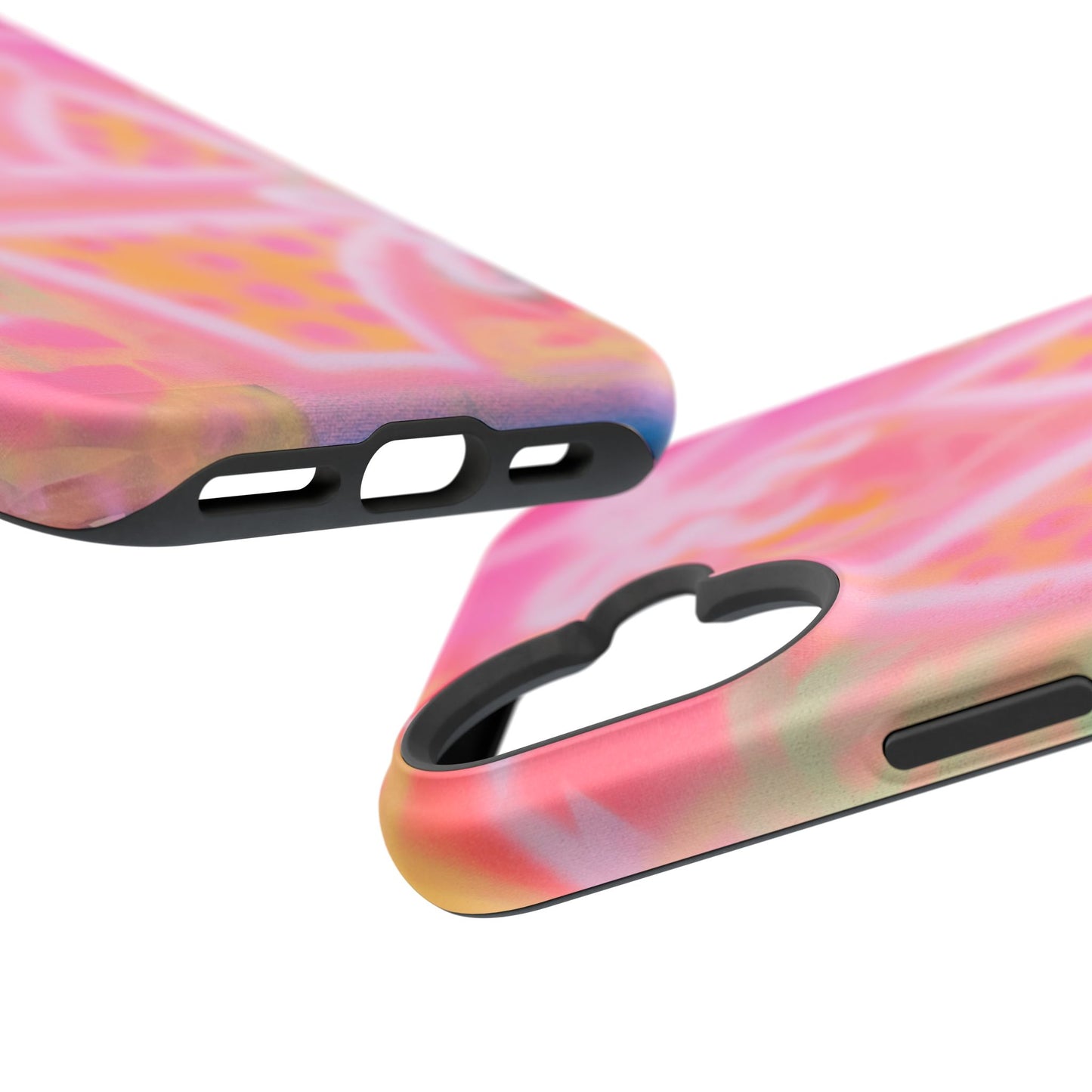 MagSafe "yellow polka dot bikini" airbrush iPhone case