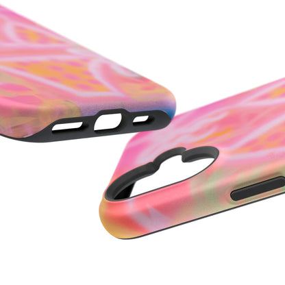 MagSafe "yellow polka dot bikini" airbrush iPhone case