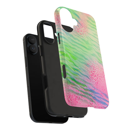 "teal cheetah" airbrush iPhone case