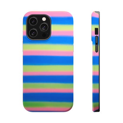 MagSafe "sherbet stripes" airbrush iPhone case