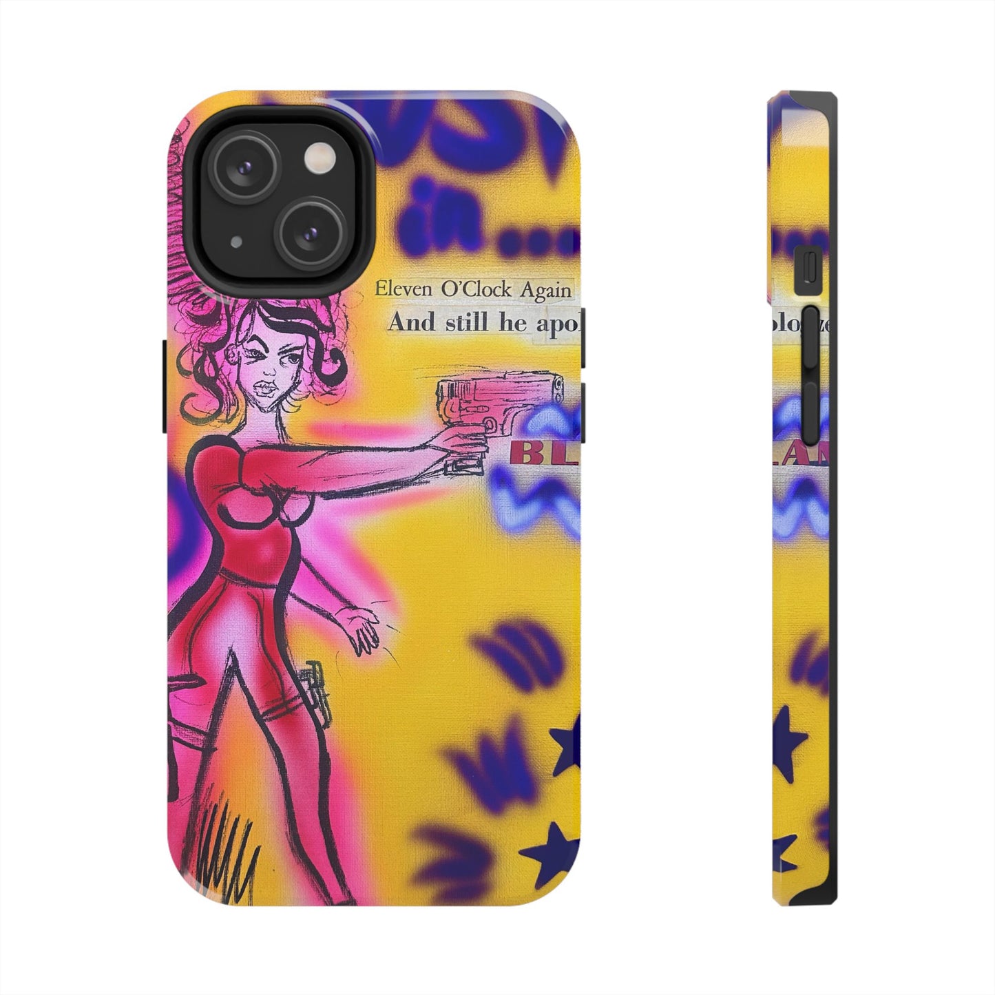 "spiraling thoughts" airbrush iPhone case