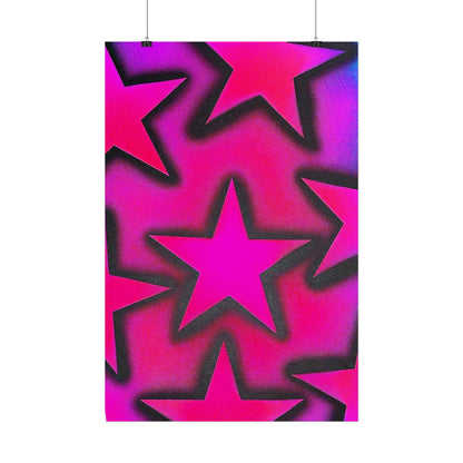 "UR A STAR! pt. 2" airbrush rolled print