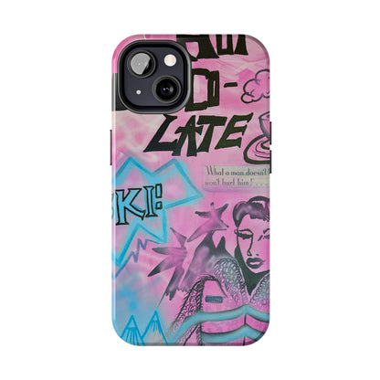 "avant le ski" airbrush iPhone case