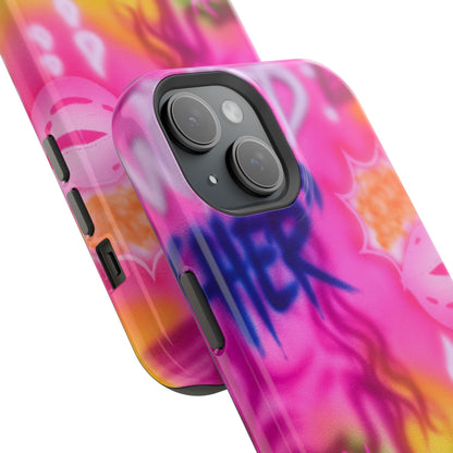 MagSafe "wanted" airbrush iPhone case