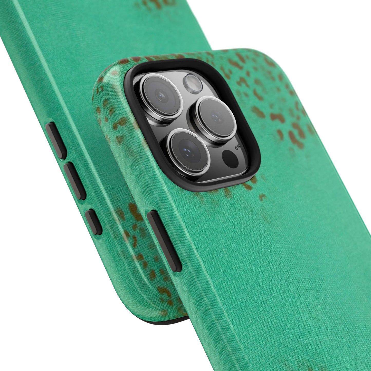 "teal cheetah" airbrush iPhone case