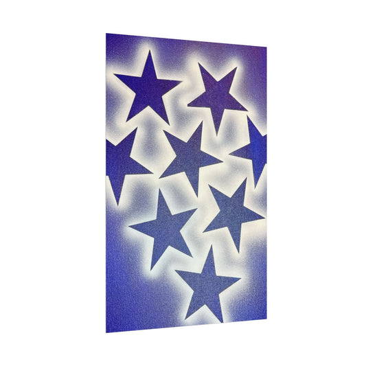 "frosted galaxy" airbrush rolled print