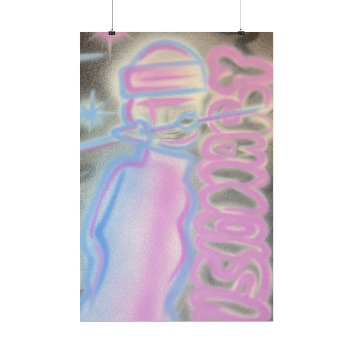 "visionary" pt. 2 airbrush rolled print