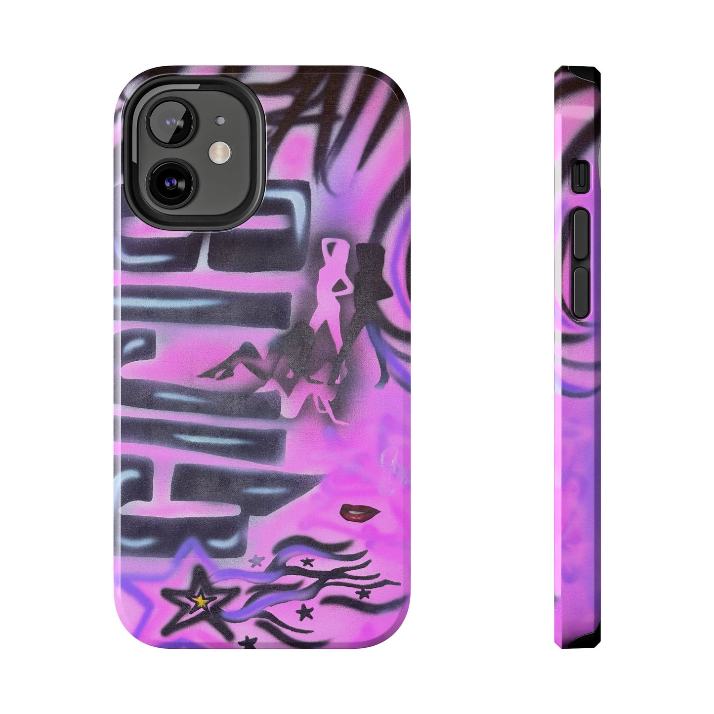 "neon nights" airbrush iPhone case