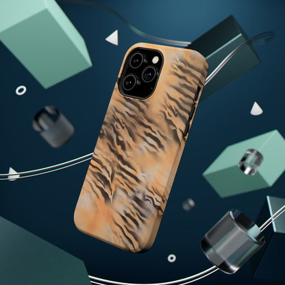 MagSafe "neutral tiger" airbrush iPhone case
