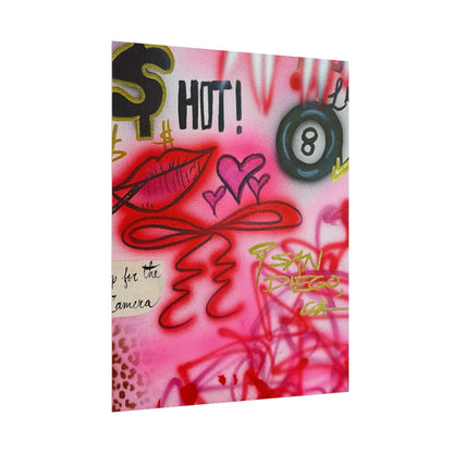 "IT girl" airbrush rolled print