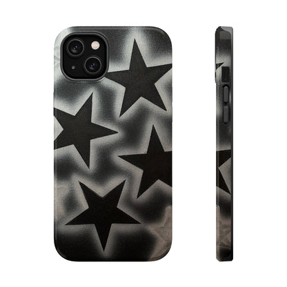 MagSafe "chrome stars" airbrush iPhone case