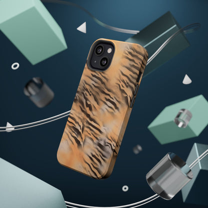 MagSafe "neutral tiger" airbrush iPhone case