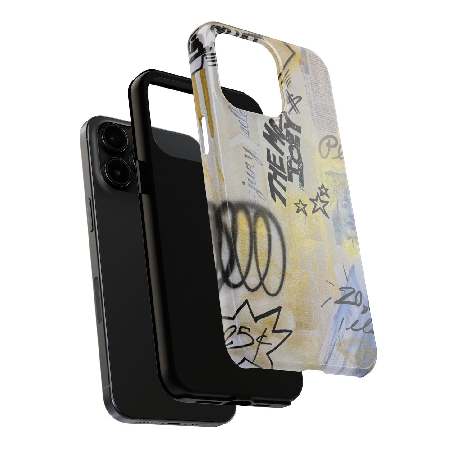 "golden glacier" airbrush iPhone case