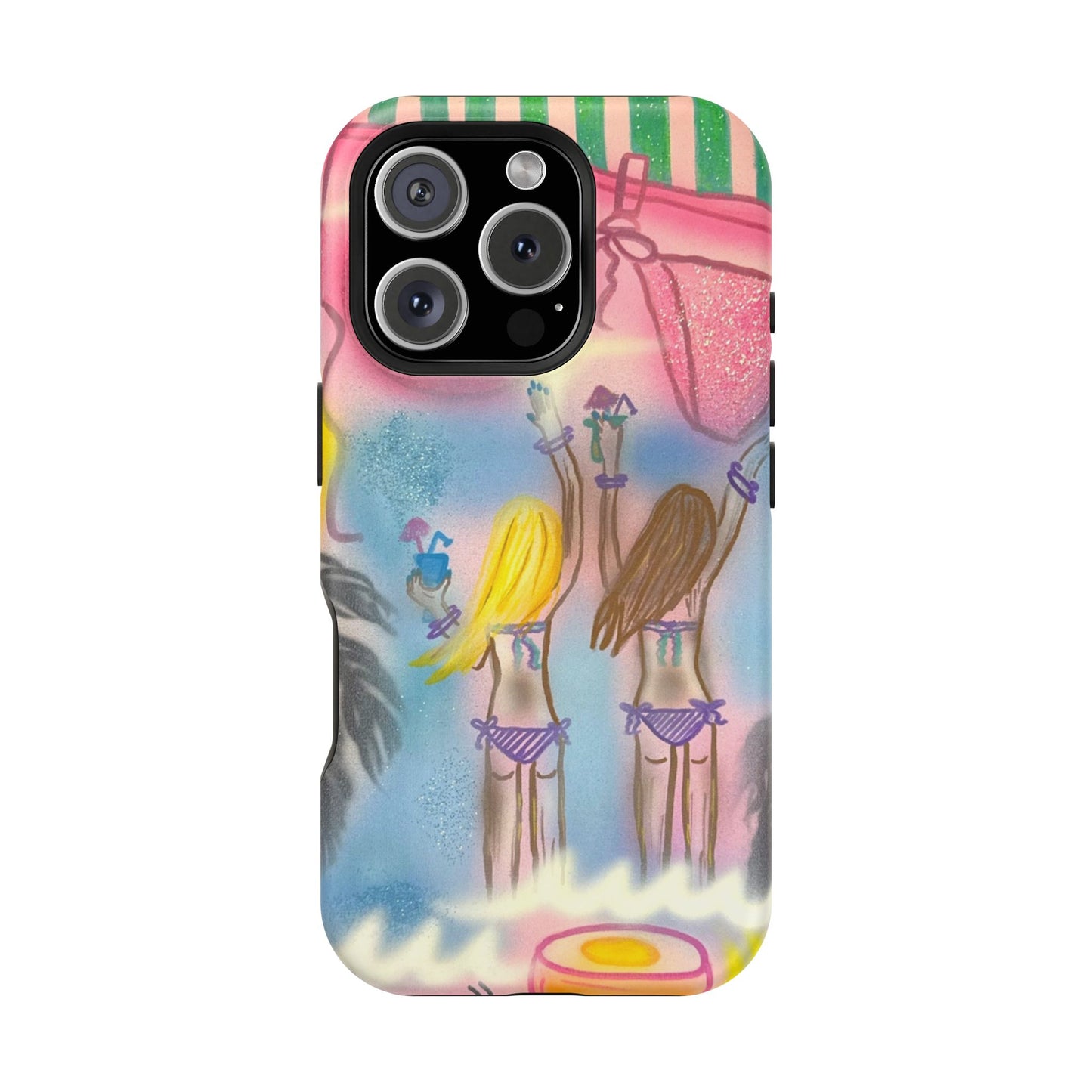 MagSafe "kinis & tinis" Airbrush iPhone Hülle