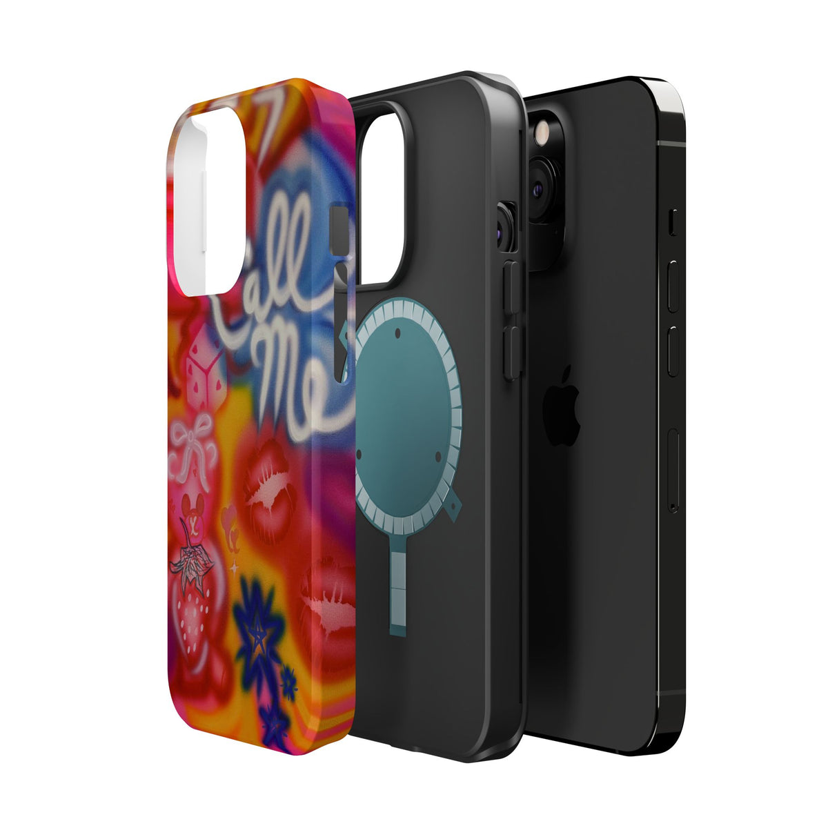MagSafe "CALL ME!" airbrush iPhone case