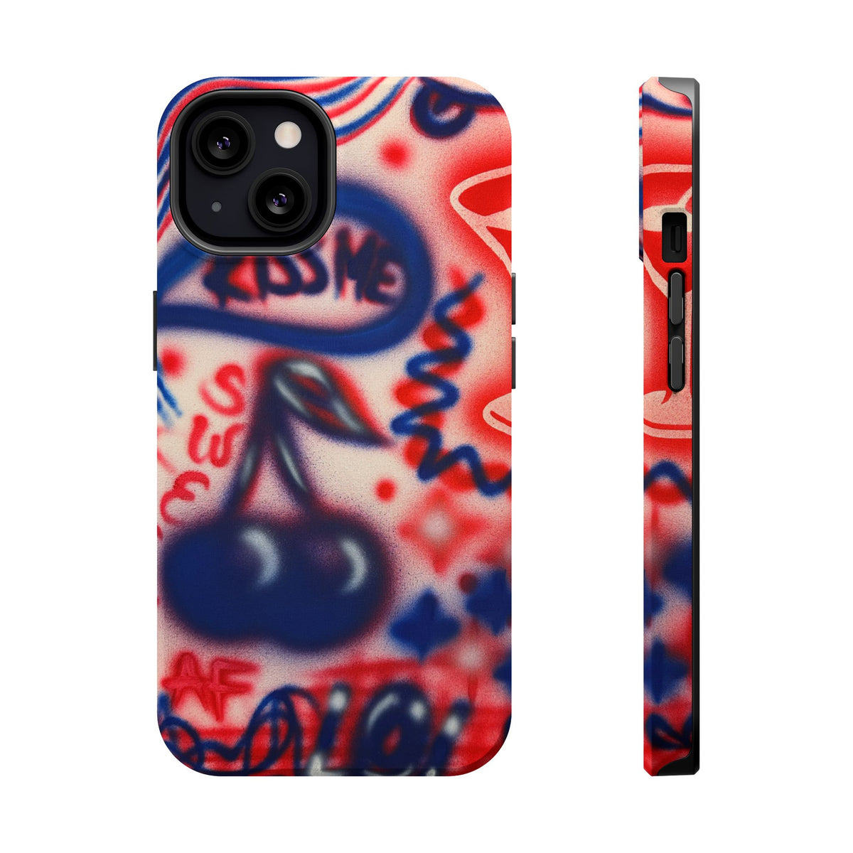 MagSafe „Kiss me“ Airbrush iPhone-Hülle