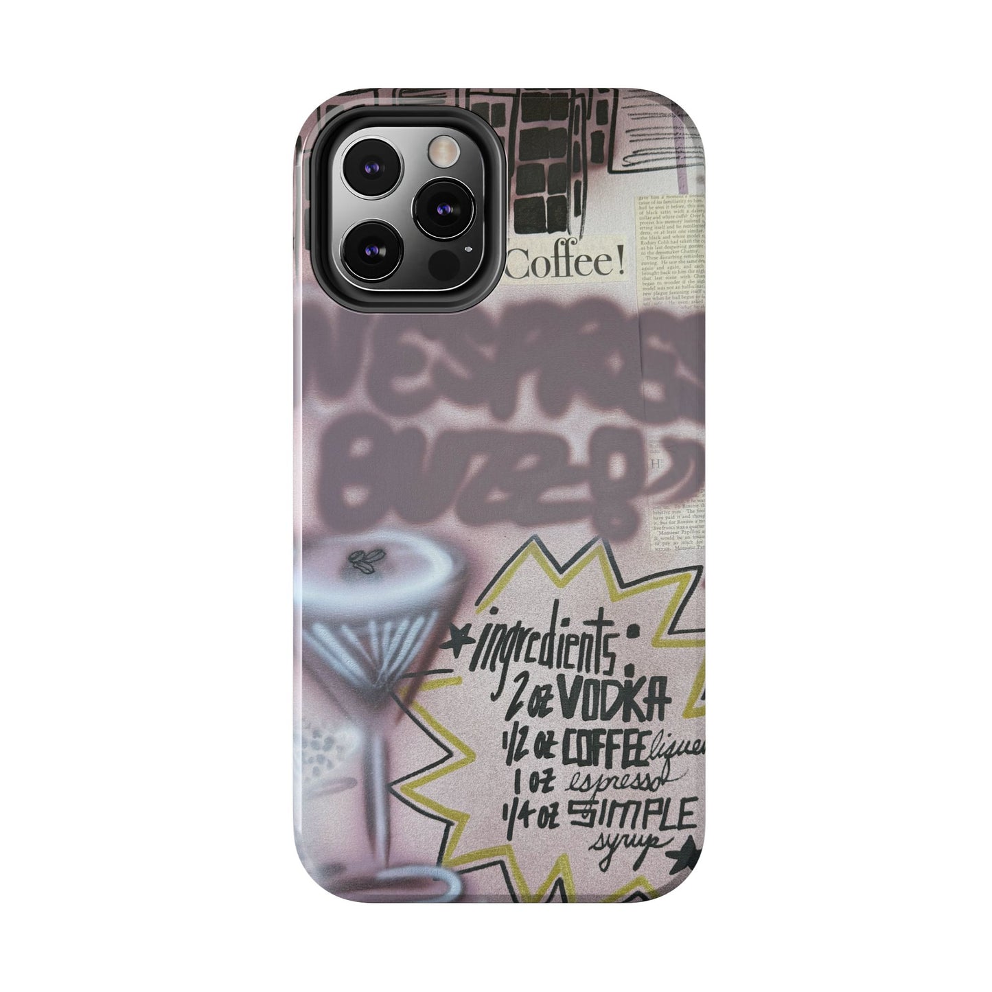 "espresso martini" airbrush iPhone case