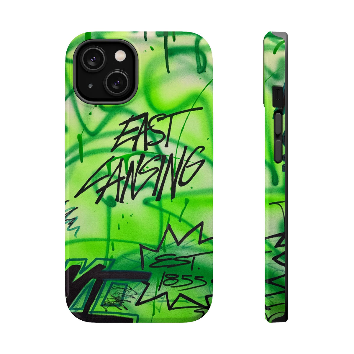 MagSafe "east lansing, mi" airbrush iPhone case