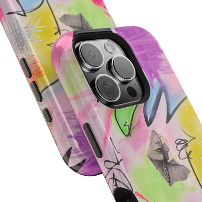MagSafe "pastel static" airbrush iPhone case