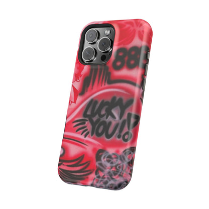 MagSafe „lucky you! pt. 2“ Airbrush iPhone Hülle