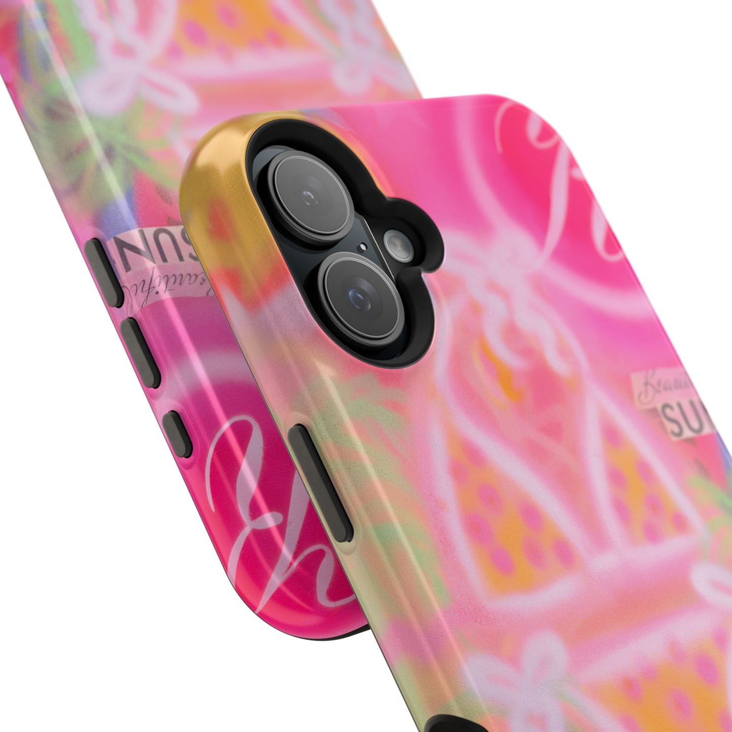 MagSafe "santa monica strawberry" airbrush iPhone case