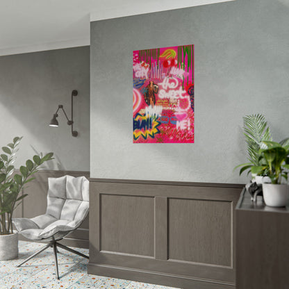 "sweet escape" airbrush rolled print