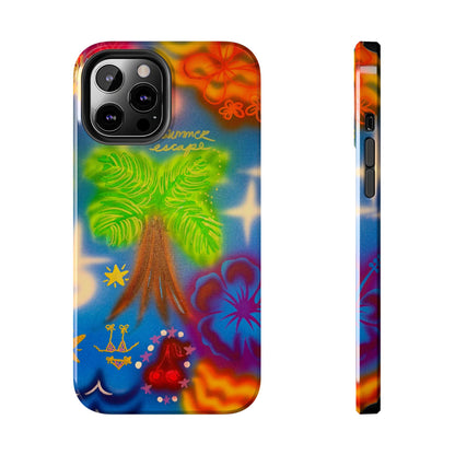 "neon blue palms" airbrush iPhone case