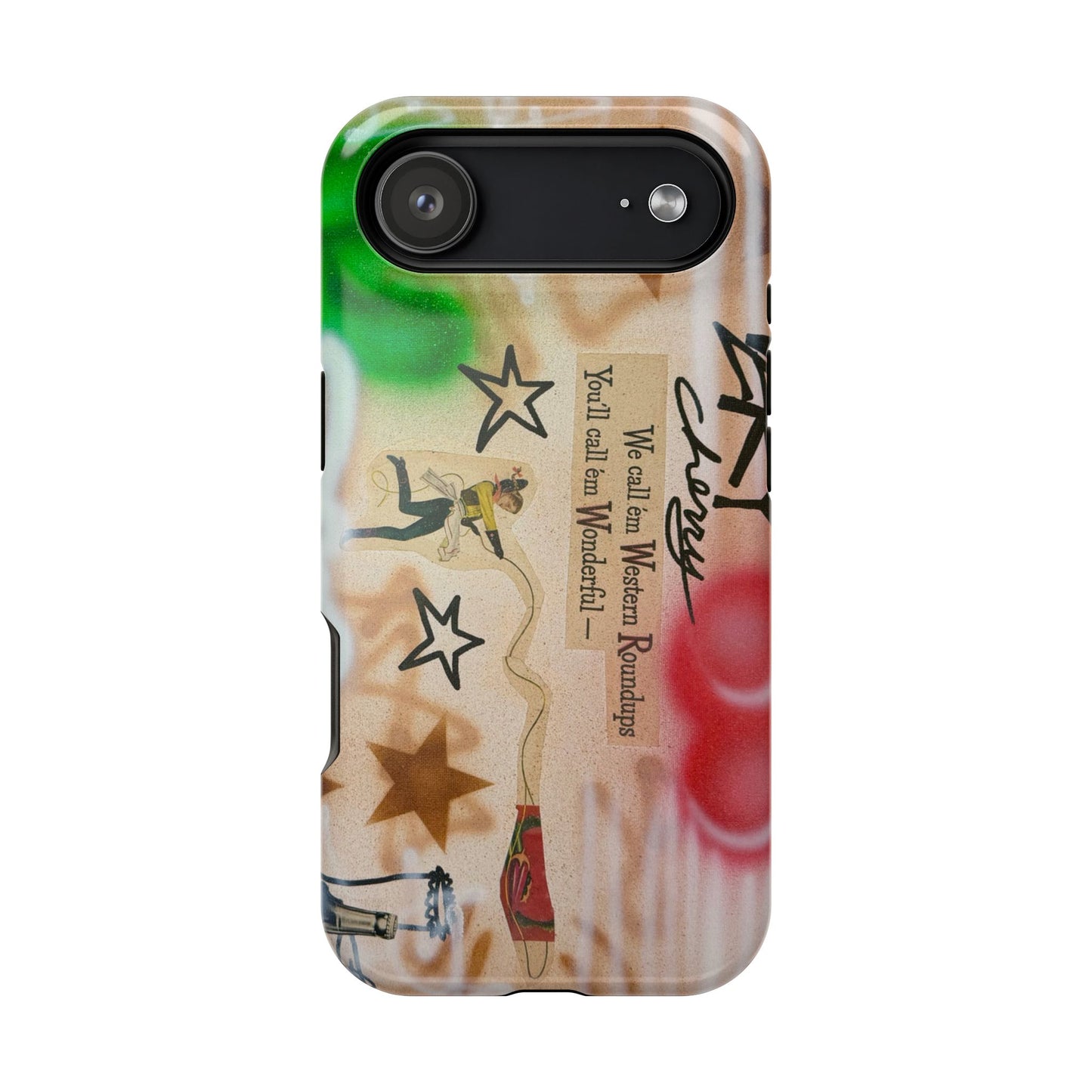 MagSafe "very cherry" airbrush iPhone case
