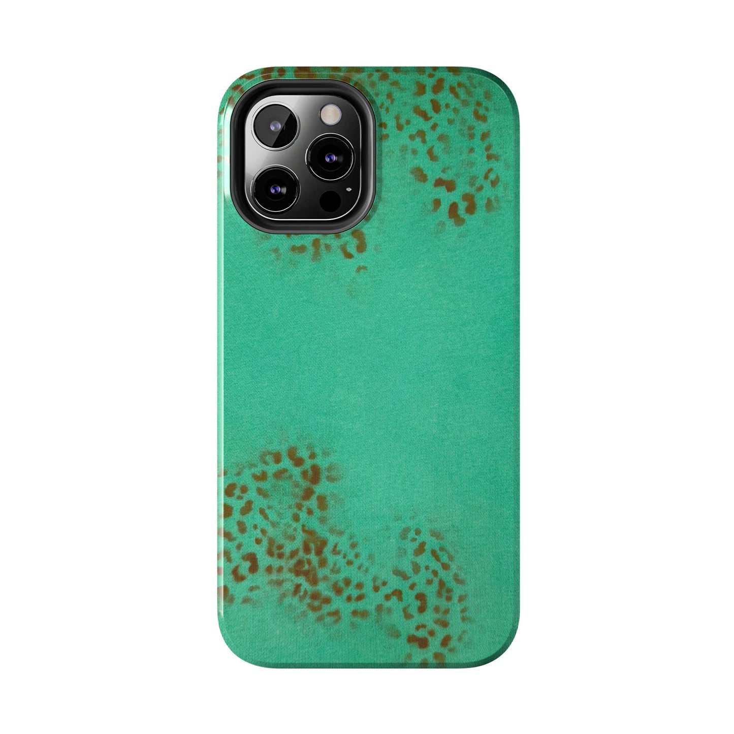 "teal cheetah" airbrush iPhone case