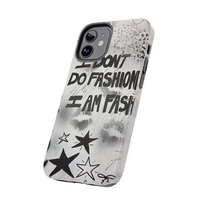 "i am fashion" airbrush iPhone case