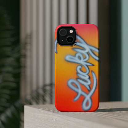 MagSafe "lucky" airbrush iPhone case