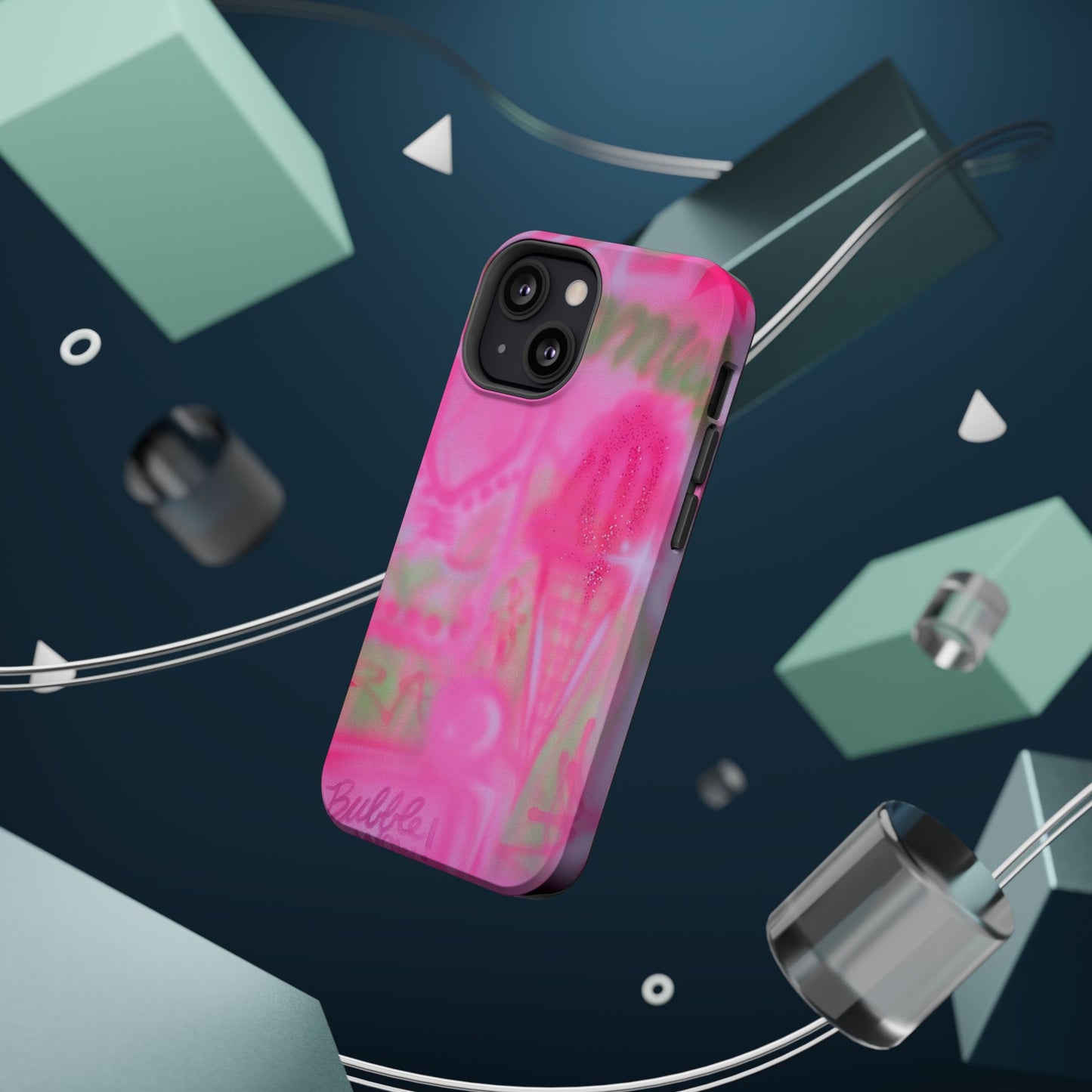MagSafe "miami matcha" airbrush iPhone case