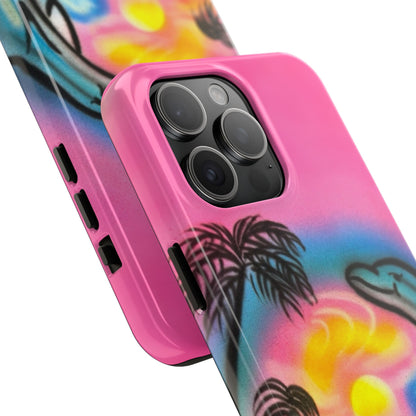 "dolphin love" airbrush iPhone case