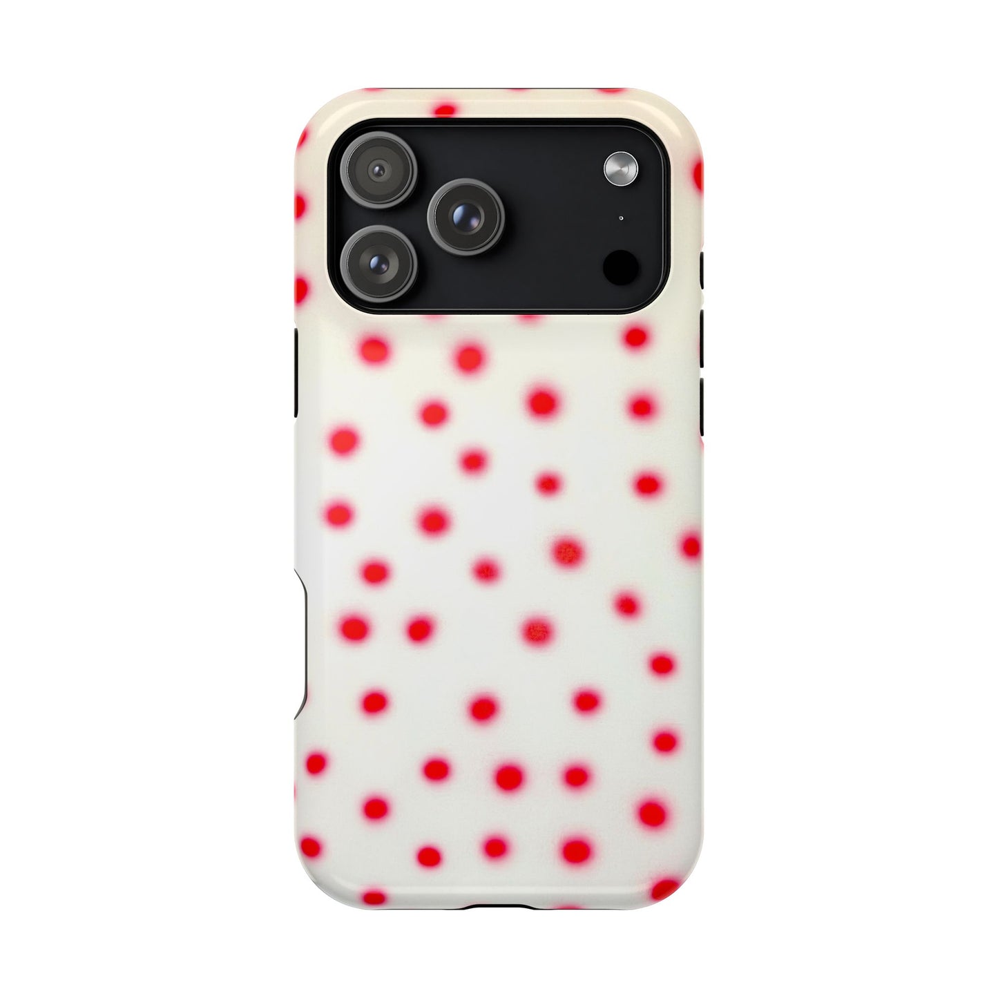 MagSafe "vanilla cherry polka dot" airbrush iPhone case