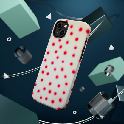 MagSafe "vanilla cherry polka dot" airbrush iPhone case