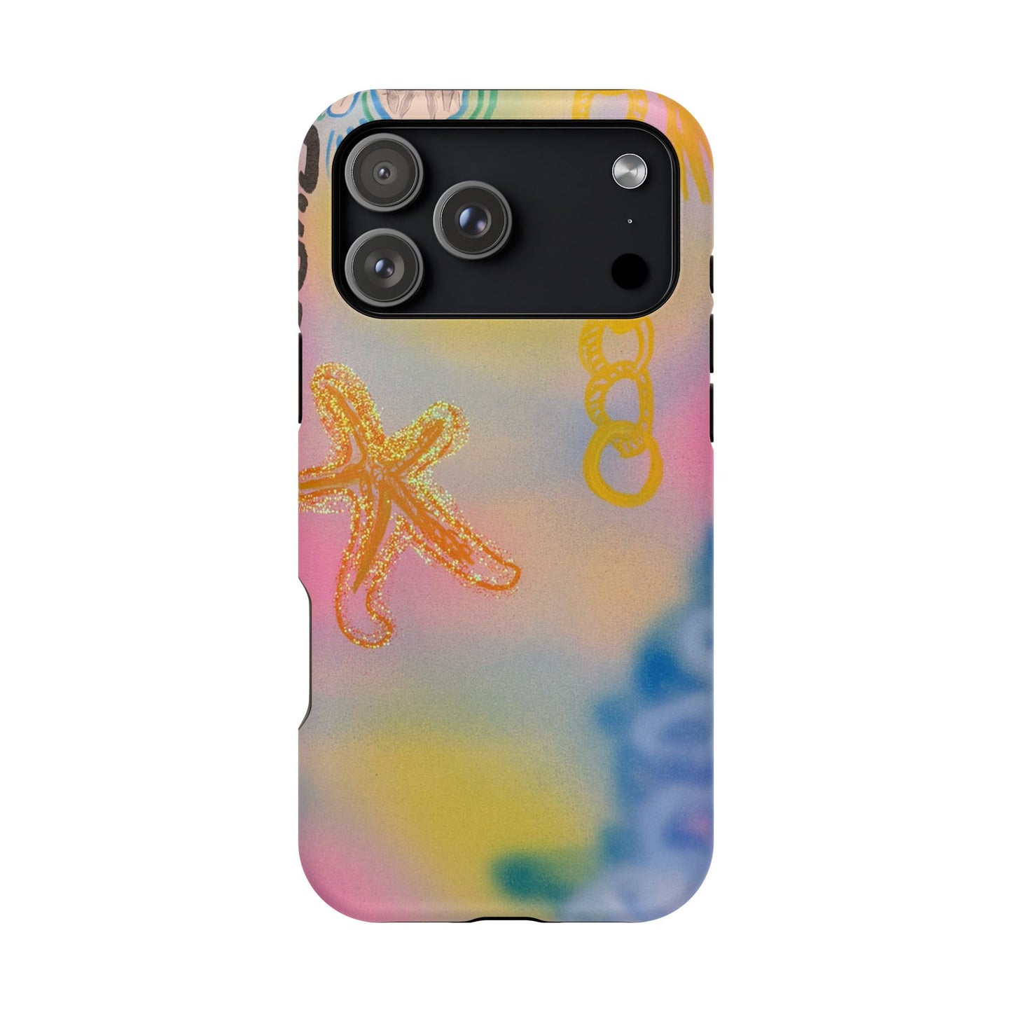 MagSafe "sweet starfish" airbrush iPhone case