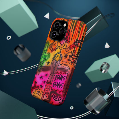 MagSafe "wild, wild west" airbrush iPhone case