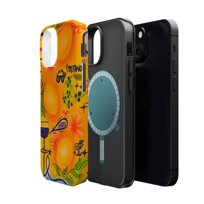 MagSafe Airbrush iPhone Hülle „citrus coastline“
