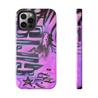 "neon nights" airbrush iPhone case