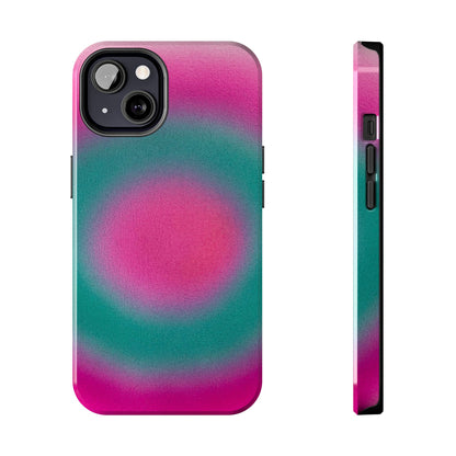 "watermelon swirl" aura airbrush iPhone case