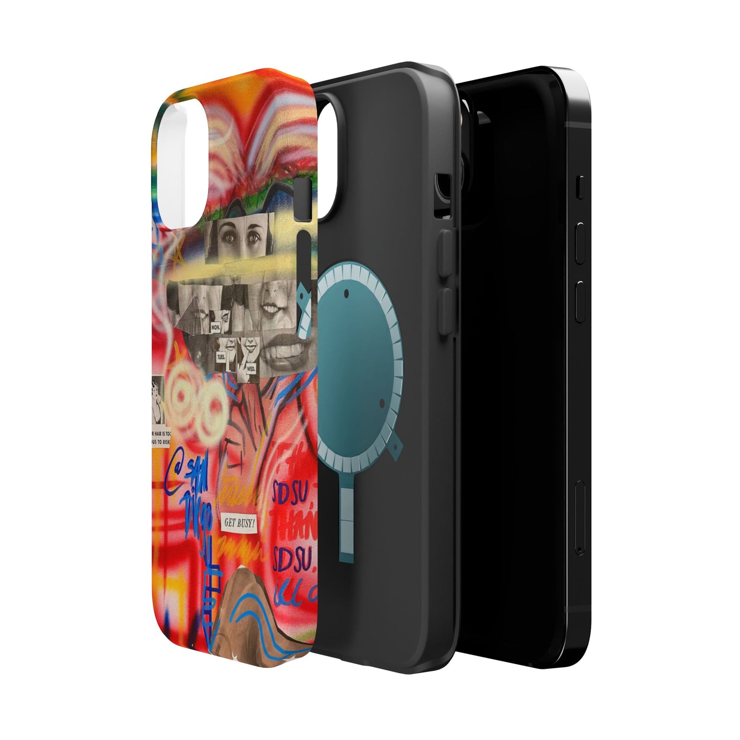 MagSafe Limited Edition "Get Busy" Airbrush iPhone Hülle