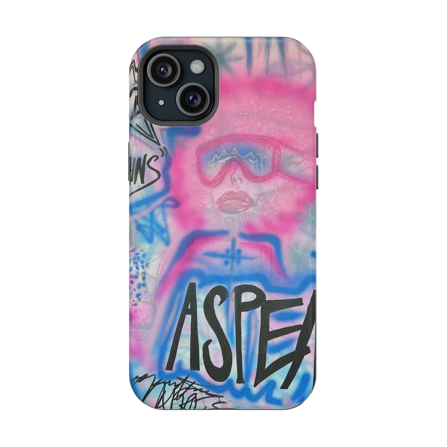 MagSafe "aspen aspirations" airbrush iPhone case
